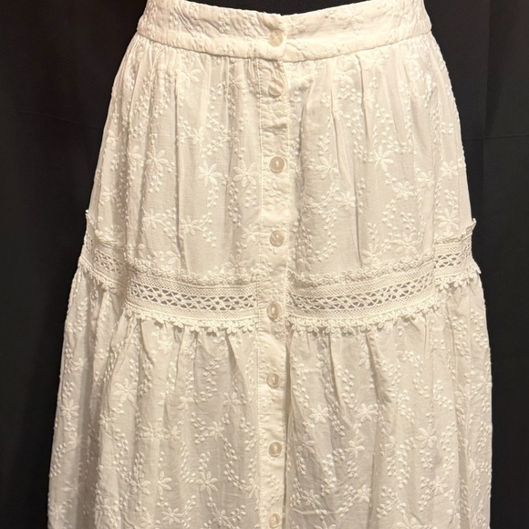 Sugar Thrillz White Embroidered Maxi Skirt - Picture 2 of 6